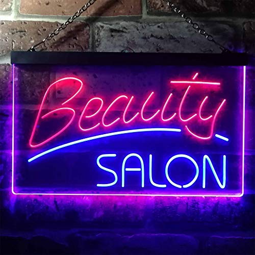 Beauty Salon Dual LED Neon Light Sign